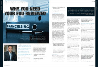 Article by David in FranchisingUSA Magazine